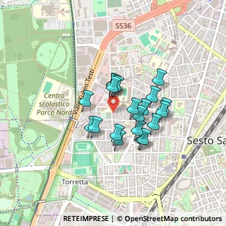 Mappa Via Saint Denis, 20099 Sesto San Giovanni MI, Italia (0.315)