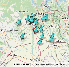 Mappa Via Giuseppe Garibaldi, 28064 Carpignano Sesia NO, Italia (10.112)