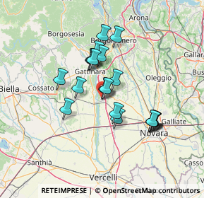 Mappa Via Giuseppe Garibaldi, 28064 Carpignano Sesia NO, Italia (11.305)