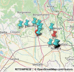 Mappa Via Giuseppe Garibaldi, 28064 Carpignano Sesia NO, Italia (13.462)