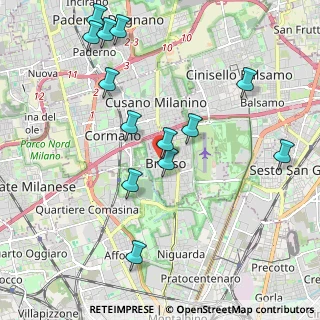 Mappa Via Maggiore Giuseppe Galliano, 20091 Bresso MI, Italia (2.22462)