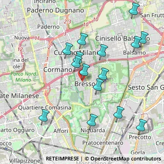Mappa Via Maggiore Giuseppe Galliano, 20091 Bresso MI, Italia (2.09667)