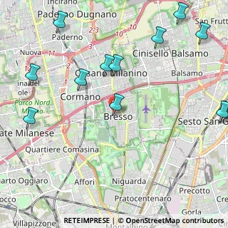 Mappa Via Maggiore Giuseppe Galliano, 20091 Bresso MI, Italia (2.82833)