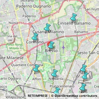 Mappa Via Maggiore Giuseppe Galliano, 20091 Bresso MI, Italia (2.93545)