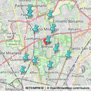 Mappa Via Maggiore Giuseppe Galliano, 20091 Bresso MI, Italia (2.165)
