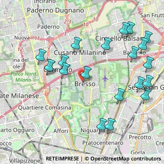 Mappa Via Maggiore Giuseppe Galliano, 20091 Bresso MI, Italia (2.4635)