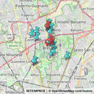 Mappa Via Maggiore Giuseppe Galliano, 20091 Bresso MI, Italia (1.2215)
