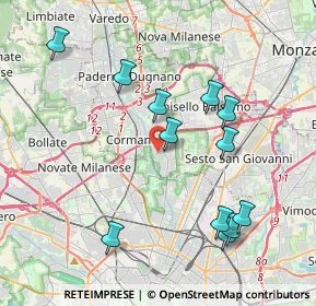 Mappa Via Maggiore Giuseppe Galliano, 20091 Bresso MI, Italia (4.12417)