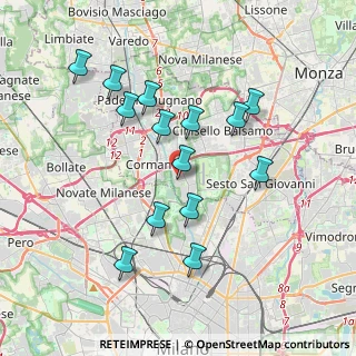 Mappa Via Maggiore Giuseppe Galliano, 20091 Bresso MI, Italia (3.57429)
