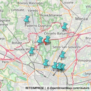 Mappa Via Maggiore Giuseppe Galliano, 20091 Bresso MI, Italia (4.08182)