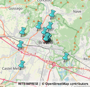 Mappa Via Giuseppe Verdi, 25122 Brescia BS, Italia (2.22286)