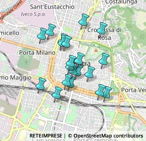 Mappa Vicolo del Capriccio, 25122 Brescia BS, Italia (0.689)