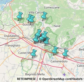 Mappa Vicolo del Capriccio, 25122 Brescia BS, Italia (5.09286)