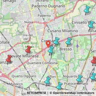 Mappa Via Giovanni Cimabue, 20032 Cormano MI, Italia (3.18833)