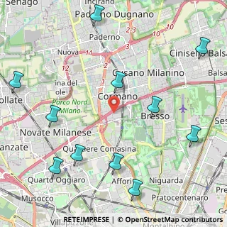 Mappa Via Giovanni Cimabue, 20032 Cormano MI, Italia (2.76909)