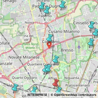 Mappa Via Giovanni Cimabue, 20032 Cormano MI, Italia (3.19857)