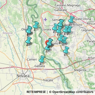 Mappa Via Giosuè Carducci, 20029 Turbigo MI, Italia (6.4005)