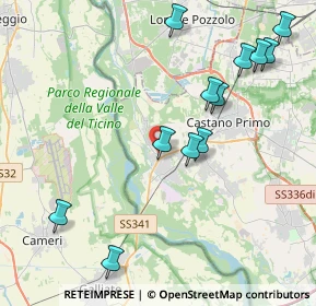 Mappa Via Giosuè Carducci, 20029 Turbigo MI, Italia (4.55833)