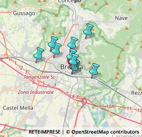 Mappa Via Autoparco BS Est., 25122 Brescia BS, Italia (2.95333)