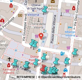 Mappa Piazza della Vittoria, 25122 Brescia BS, Italia (0.096)