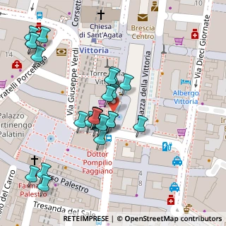 Mappa Piazza della Vittoria, 25122 Brescia BS, Italia (0.02963)