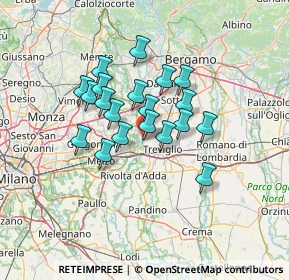 Mappa Via Badalasco, 24045 Fara Gera d'Adda BG, Italia (10.2925)