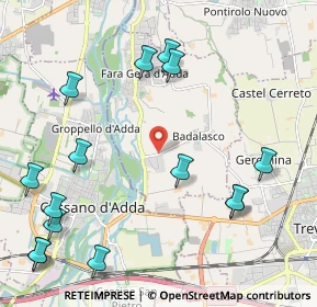 Mappa Via Badalasco, 24045 Fara Gera d'Adda BG, Italia (2.696)