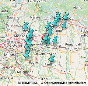 Mappa Via Guglielmo Marconi, 20065 Inzago MI, Italia (11.32789)