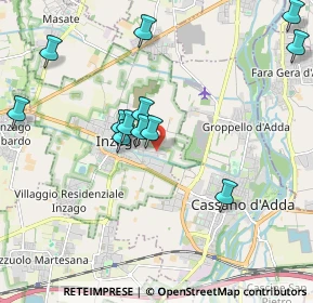 Mappa Via Guglielmo Marconi, 20065 Inzago MI, Italia (2.03833)