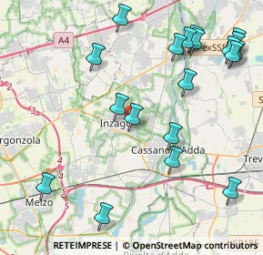 Mappa Via Guglielmo Marconi, 20065 Inzago MI, Italia (5.05632)