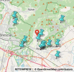 Mappa Via Valverde, 25082 Botticino BS, Italia (3.73929)