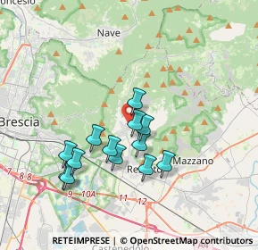 Mappa Via Valverde, 25082 Botticino BS, Italia (3.15769)