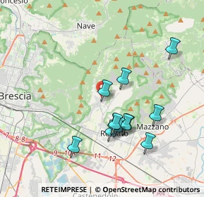 Mappa Via Valverde, 25082 Botticino BS, Italia (3.45833)