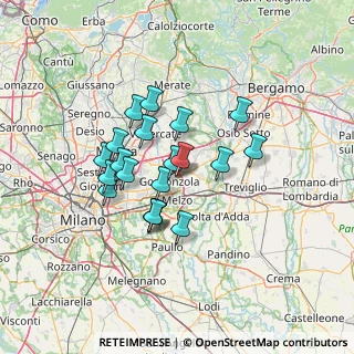 Mappa Via Piacenza, 20064 Gorgonzola MI, Italia (10.819)