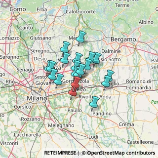 Mappa Via Piacenza, 20064 Gorgonzola MI, Italia (8.574)
