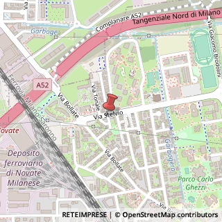 Mappa Via Stelvio, 22, 20026 Novate Milanese, Milano (Lombardia)