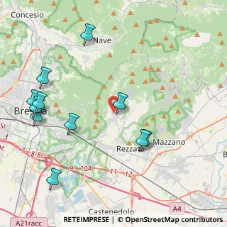 Mappa Via Padre Giovanni Franzoni, 25082 Botticino BS, Italia (4.94727)