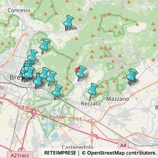 Mappa Via Padre Giovanni Franzoni, 25082 Botticino BS, Italia (4.892)