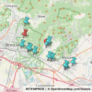 Mappa Via Padre Giovanni Franzoni, 25082 Botticino BS, Italia (3.74154)