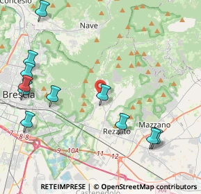 Mappa Via Padre Giovanni Franzoni, 25082 Botticino BS, Italia (5.21364)