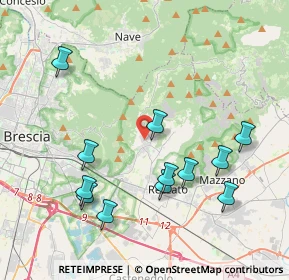 Mappa Via Padre Giovanni Franzoni, 25082 Botticino BS, Italia (4.195)