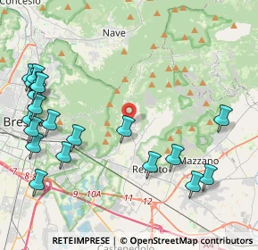 Mappa Via Padre Giovanni Franzoni, 25082 Botticino BS, Italia (5.384)