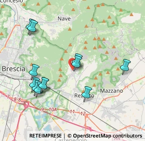 Mappa Via Padre Giovanni Franzoni, 25082 Botticino BS, Italia (4.06417)