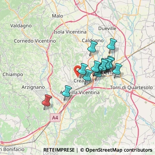 Mappa Via Pozzetto, 36051 Creazzo VI, Italia (5.47533)