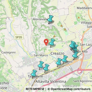 Mappa Via Pozzetto, 36051 Creazzo VI, Italia (2.30167)