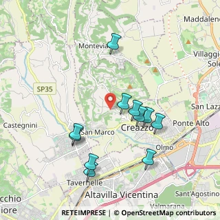 Mappa Via Pozzetto, 36051 Creazzo VI, Italia (1.88273)