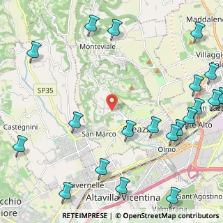 Mappa Via Pozzetto, 36051 Creazzo VI, Italia (3.156)