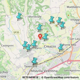 Mappa Via Pozzetto, 36051 Creazzo VI, Italia (2.05667)