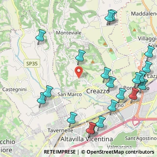 Mappa Via Pozzetto, 36051 Creazzo VI, Italia (2.815)