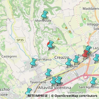 Mappa Via Pozzetto, 36051 Creazzo VI, Italia (3.00533)